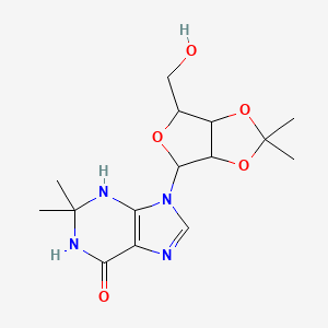 molecular formula C15H22N4O5 B12294394 2,3-Dihydro-2,2-dimethyl-2',3'-O-(1-methylethylidene)inosine 