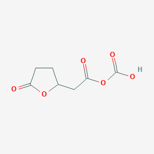 molecular formula C7H8O6 B1229441 2-(羧甲基)-5-氧代四氢呋喃-2-羧酸 CAS No. 91912-46-8