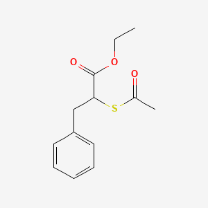 Ethyl 2-acetylsulfanyl-3-phenylpropanoate