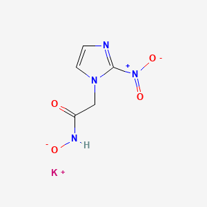 1H-Imidazole-1-acetamide, N-hydroxy-2-nitro-, monopotassium salt