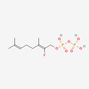 molecular formula C10H19FO7P2 B1229443 (2z)-2-Fluoro-3,7-Dimethylocta-2,6-Dien-1-Yl Trihydrogen Diphosphate CAS No. 62163-14-8