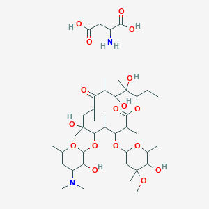 2-Aminobutanedioic acid;6-[4-(dimethylamino)-3-hydroxy-6-methyloxan-2-yl]oxy-14-ethyl-7,12,13-trihydroxy-4-(5-hydroxy-4-methoxy-4,6-dimethyloxan-2-yl)oxy-3,5,7,9,11,13-hexamethyl-oxacyclotetradecane-2,10-dione