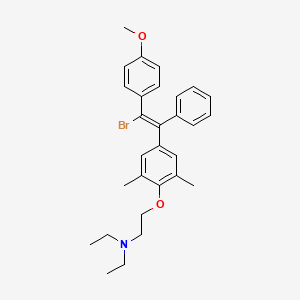 2-(4-(2-Bromo-2-(4-methoxyphenyl)-1-phenylethenyl)-2,6-dimethylphenoxy)-N,N-diethylethanamine