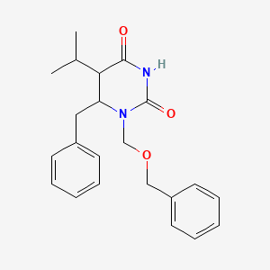 6-Benzyl-1-(phenylmethoxymethyl)-5-propan-2-yl-1,3-diazinane-2,4-dione