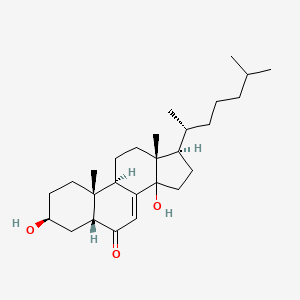 molecular formula C27H44O3 B1229470 5beta-Ketodiol (ecdysone) CAS No. 39219-57-3