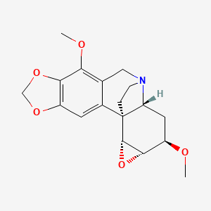 molecular formula C18H21NO5 B1229471 Undulatine CAS No. 6882-09-3