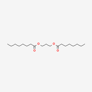 molecular formula C19H36O4 B1229472 Octanoic acid, 1,3-propanediyl ester CAS No. 56519-71-2