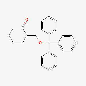 Cyclohexanone, 2-trityloxymethyl-