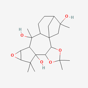 2beta,3beta-Epoxy-6beta,7alpha-(isopropylidenebisoxy)grayanotoxane-5,10,16-triol