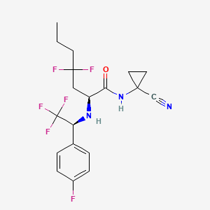 molecular formula C19H21F6N3O B12294755 Cathepsin Inhibitor 2 