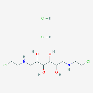 1,6-Bis(2-chloroethylamino)hexane-2,3,4,5-tetrol;dihydrochloride