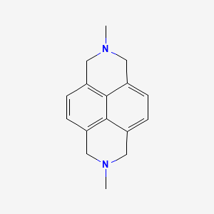 molecular formula C16H18N2 B12294780 2,7-Dimethyl-1,2,3,6,7,8-hexahydrobenzo[lmn][3,8]phenanthroline 