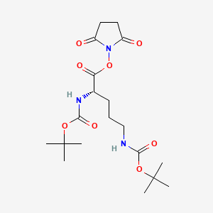 L-Ornithine, N2,N5-bis[(1,1-dimethylethoxy)carbonyl]-, 2,5-dioxo-1-pyrrolidinyl ester