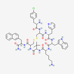 H-DL-Phe(4-Cl)-DL-Cys(1)-DL-3Pal-DL-Trp-DL-Lys-DL-Gly(tBu)-DL-Cys(1)-DL-2Nal-NH2