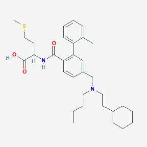 2-[[4-[[Butyl(2-cyclohexylethyl)amino]methyl]-2-(2-methylphenyl)benzoyl]amino]-4-methylsulfanylbutanoic acid