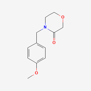 4-[(4-Methoxyphenyl)methyl]morpholin-3-one