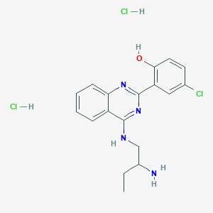 2-[4-(2-aminobutylamino)quinazolin-2-yl]-4-chlorophenol;dihydrochloride