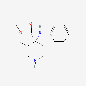 Methyl 4-anilino-3-methylpiperidine-4-carboxylate