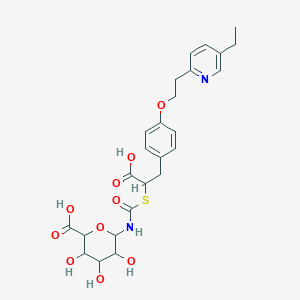 Pioglitazone thiazolidinedione ring-opened N-beta-D-glucuronide