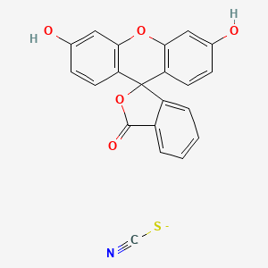 3',6'-Dihydroxyspiro[2-benzofuran-3,9'-xanthene]-1-one;thiocyanate