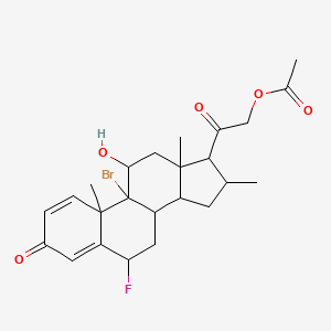 [2-(9-bromo-6-fluoro-11-hydroxy-10,13,16-trimethyl-3-oxo-7,8,11,12,14,15,16,17-octahydro-6H-cyclopenta[a]phenanthren-17-yl)-2-oxoethyl] acetate