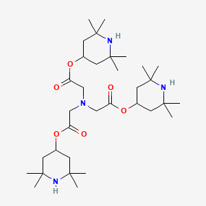 Glycine, N,N-bis[2-oxo-2-[(2,2,6,6-tetramethyl-4-piperidinyl)oxy]ethyl]-, 2,2,6,6-tetramethyl-4-piperidinyl ester