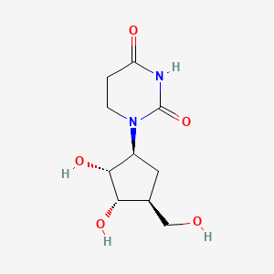 1-[(1S,2R,3S,4S)-2,3-dihydroxy-4-(hydroxymethyl)cyclopentyl]-1,3-diazinane-2,4-dione