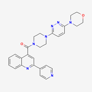 [4-[6-(4-Morpholinyl)-3-pyridazinyl]-1-piperazinyl]-(2-pyridin-4-yl-4-quinolinyl)methanone