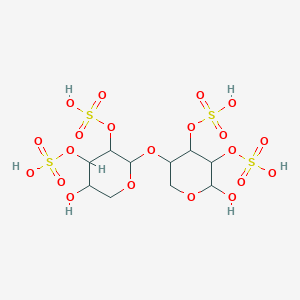 [2-Hydroxy-5-(5-hydroxy-3,4-disulfooxyoxan-2-yl)oxy-3-sulfooxyoxan-4-yl] hydrogen sulfate