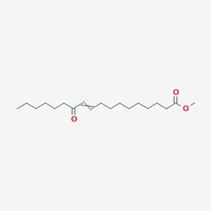 molecular formula C19H34O3 B1229525 12-Oxo-10-octadecenoic acid methyl ester 