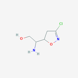 2-Amino-2-(3-chloro-4,5-dihydro-1,2-oxazol-5-yl)ethanol