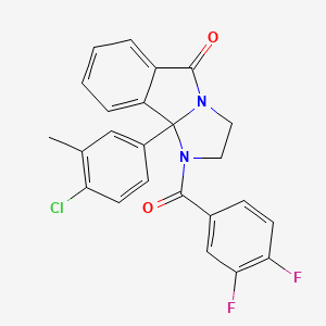 9b-(4-chloro-3-methylphenyl)-1-(3,4-difluorobenzoyl)-2,3-dihydroimidazo[2,1-a]isoindol-5-one