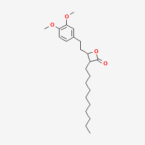 3-Decyl-4-[2-(3,4-dimethoxyphenyl)ethyl]oxetan-2-one