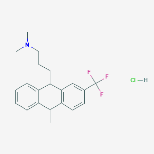 L-9(3-dimethylaminopropyl) 10-methyl-2-trifluoromethyl-9,10-dihydroanthracene, hydrochloride