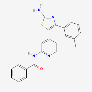 N-[4-[2-Amino-4-(3-methylphenyl)-1,3-thiazol-5-YL]-2-pyridyl]benzamide