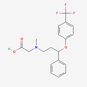 Glycine, N-methyl-N-[3-phenyl-3-[4-(trifluoromethyl)phenoxy]propyl]-