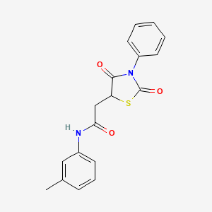2-(2,4-dioxo-3-phenyl-5-thiazolidinyl)-N-(3-methylphenyl)acetamide