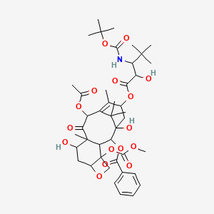 [12-Acetyloxy-1,9-dihydroxy-15-[2-hydroxy-4,4-dimethyl-3-[(2-methylpropan-2-yl)oxycarbonylamino]pentanoyl]oxy-4-methoxycarbonyloxy-10,14,17,17-tetramethyl-11-oxo-6-oxatetracyclo[11.3.1.03,10.04,7]heptadec-13-en-2-yl] benzoate