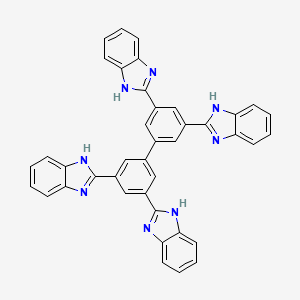 molecular formula C40H26N8 B12295383 3,3',5,5'-Tetrakis(1H-benzo[d]imidazol-2-yl)-1,1'-biphenyl 