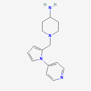 1-((1-(pyridin-4-yl)-1H-pyrrol-2-yl)methyl)piperidin-4-amine