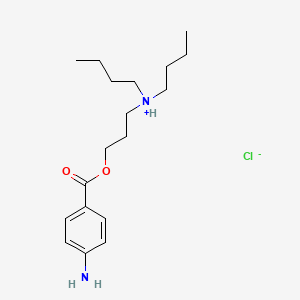 molecular formula C18H31ClN2O2 B12295422 3-(Dibutylamino)propyl p-aminobenzoate monohydrochloride CAS No. 5892-15-9