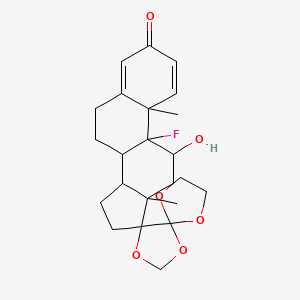 molecular formula C23H29FO6 B12295453 9-Fluoro-11beta-hydroxy-17,20 