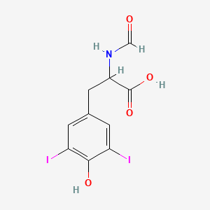 molecular formula C10H9I2NO4 B12295455 (S)-2-Formamido-3-(4-hydroxy-3,5-diiodophenyl)propanoic Acid 