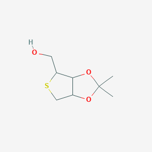 molecular formula C8H14O3S B12295462 (2,2-Dimethyl-3a,4,6,6a-tetrahydrothieno[3,4-d][1,3]dioxol-4-yl)methanol 