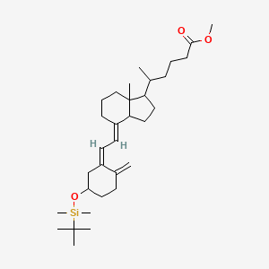 methyl 5-[(4E)-4-[(2Z)-2-[5-[tert-butyl(dimethyl)silyl]oxy-2-methylidenecyclohexylidene]ethylidene]-7a-methyl-2,3,3a,5,6,7-hexahydro-1H-inden-1-yl]hexanoate