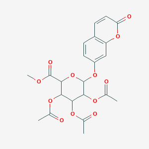 molecular formula C22H22O12 B12295504 7-HydroxyCoumarin2,3,4-Tri-O-acetyl-beta-D-glucuronideMethylEster 