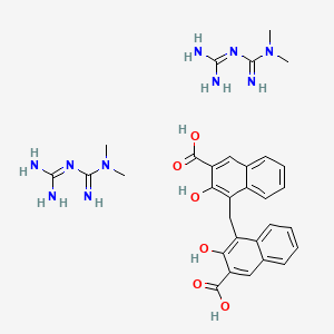 molecular formula C31H38N10O6 B12295510 Metformin embonate CAS No. 34461-22-8