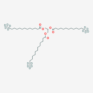 molecular formula C45H86O6 B12295519 Glyceryl Tri(tetradecanoate-13,13,14,14,14-d5) 