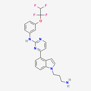 molecular formula C23H21F4N5O B12295526 Bcr-abl-IN-1 