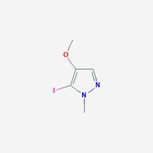 molecular formula C5H7IN2O B12295538 5-Iodo-4-methoxy-1-methyl-1h-pyrazole 